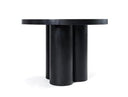 Bruni - Modern Black Concrete Round Dining Table