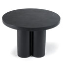 Bruni - Modern Black Concrete Round Dining Table