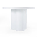 Bruni - Modern White Concrete Round Dining Table