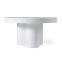 Bruni - Modern Black Concrete Round Dining Table