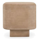 Danson - Modern Tan Leather + Wicker Swivel Accent Chair
