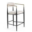 Billy Modern Black Oak & Gold Extendable Dining Table