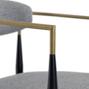 Buchtel - Mid-Century Modern Fabric Dining Chair