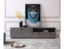 Buckley - Modern Grey Crackle TV Stand