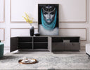Buckley - Modern Grey Crackle TV Stand