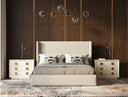 Byrne - Modern Beige Fabric Bed