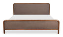 RYE QUEEN BED WARM BROWN
