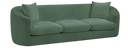 Penelope 92.5" Chenille Fabric Upholstered Sofa - Green