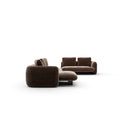 Overlap Sectional - Left-Facing Chaise, Large - Nero Marquina Marble by Caracole, view 3