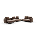 Overlap Sectional - Left-Facing Chaise, Large - Nero Marquina Marble by Caracole, view 4