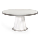 Cabaret Modern White Round Dining Table