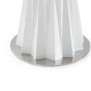 Cabaret Modern White Round Dining Table