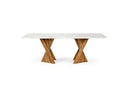 Cadence - Modern Walnut & Marble Dining Table