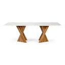 Cadence - Modern Walnut & Marble Dining Table