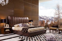 Temptation Caesar Italian Classical Design Leather Platform King Bed