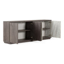 Cairo - Modern Grey Elm and White/Grey Marble Pattern Buffet