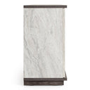 Cairo - Modern Grey Elm and White/Grey Marble Pattern Buffet