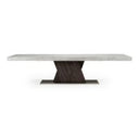 Sanders - Modern Off-White Fabric + Brass Dining Chair