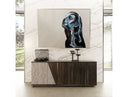 Cairo - Modern Grey Elm and White/Grey Marble Pattern Buffet