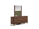 Calabria Modern Walnut Mirror