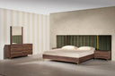 Calabria Modern Walnut Mirror