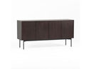 Billy Modern Black Oak & Gold Tall Buffet