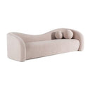 Calico - Contemporary Beige Pebble Fabric 4-Seat Sofa
