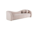 Calico - Contemporary Beige Pebble Fabric 3-Seat Sofa