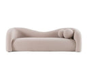 Calico - Contemporary Beige Weave Fabric 3-Seat Sofa