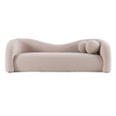 Calico - Contemporary Beige Pebble Fabric 4-Seat Sofa
