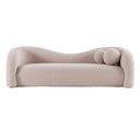 Calico - Contemporary Beige Pebble Fabric 4-Seat Sofa