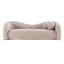 Calico - Contemporary Beige Pebble Fabric 4-Seat Sofa