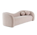 Calico - Contemporary Beige Weave Fabric 4-Seat Sofa