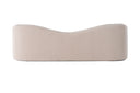 Calico - Contemporary Beige Pebble Fabric 4-Seat Sofa
