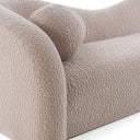 Calico - Contemporary Beige Pebble Fabric 4-Seat Sofa