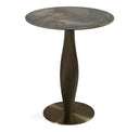 Calvary - Mid-Century Modern Beige Vegan Leather + Grey Ash Counter Chair