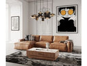 Corina - Modern Grey Linen Loveseat