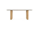 Cambridge White Marble & Mango Rectangular Dining Table