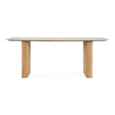 Cambridge White Marble & Mango Rectangular Dining Table
