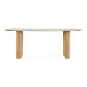 Cambridge White Marble & Mango Rectangular Dining Table