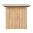 Cambridge White Marble & Mango Rectangular Dining Table