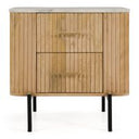 Byrne - Modern Off White Fabric Bed