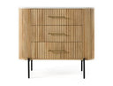 Cambridge White Marble & Mango 3 Drawer Dresser