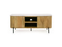 Cambridge White Marble & Mango TV Stand