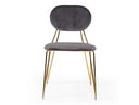 Carol Modern Grey Fabric Dining Chair (Set of 2)