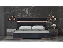Cartier Modern Black & Rosegold Bedroom Set
