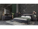Cartier Modern Black Velvet & Rosegold Bed