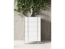 Cartier - Modern White + Stainless Steel Chest
