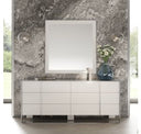 Cartier - Modern White Vegan Leather + Stainless Steel Bed
