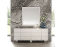 Cartier - Modern White + Stainless Steel Dresser